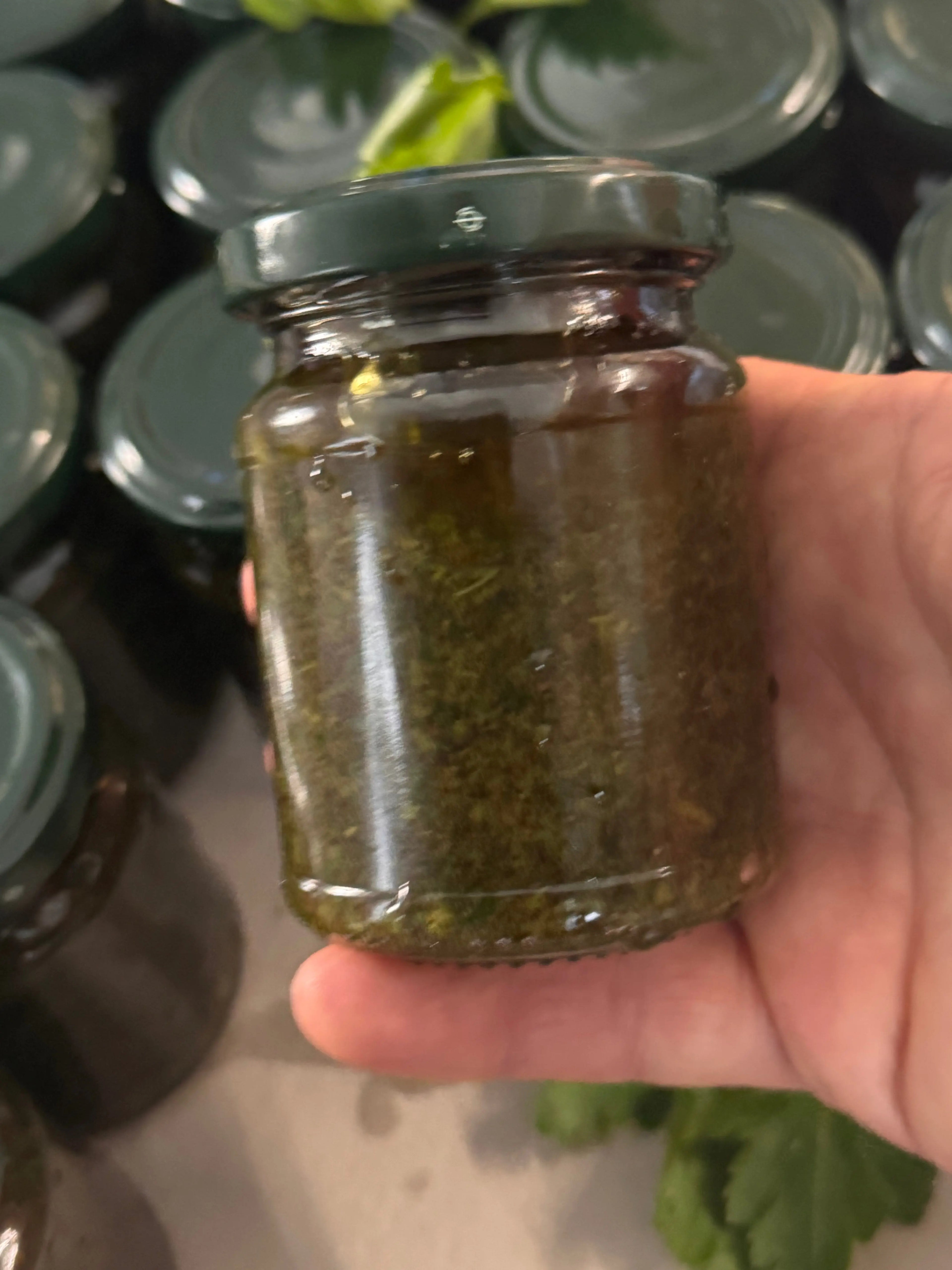 Pesto - mit Salbei oder Garten-Kräutern