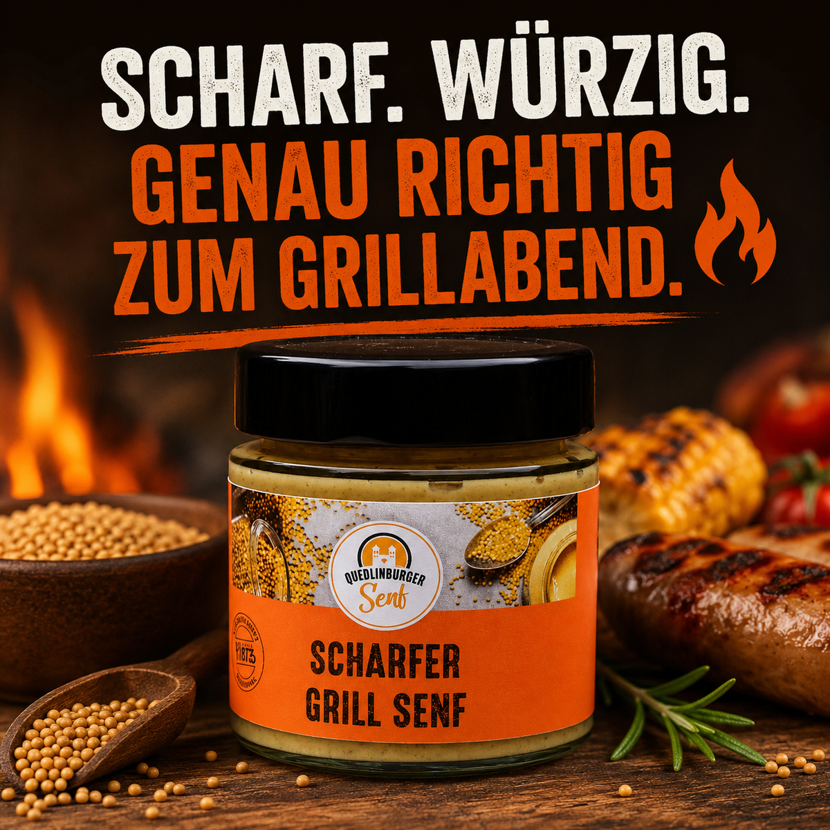 Zur WM wird angegrillt: Unser Grill-Senf ist Senf des Monats