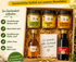 Gaertner-Genuss-Geschenk: 3x Senf mit Salbei-Sirup un d BBQ-Sauce