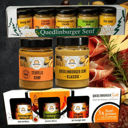 Großes Senf - Starter - Bundle – Klassik &amp; Teufels + Senferlebnis + 3+1 Set - senf - shop.com