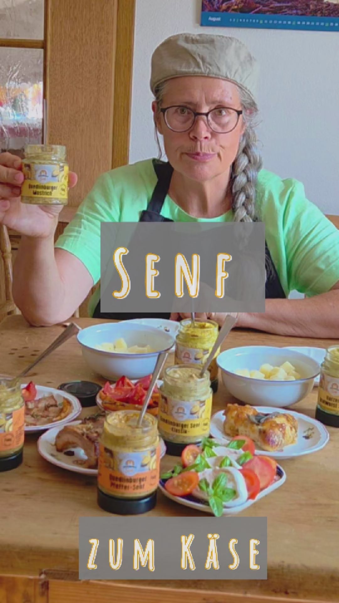 Grillsenf und Senf zum Käse