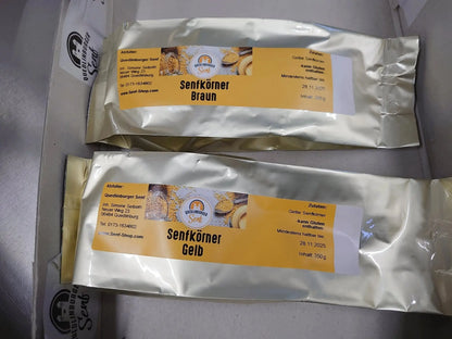 Senfsaat bzw. Senfkörner gelb - senf - shop.com