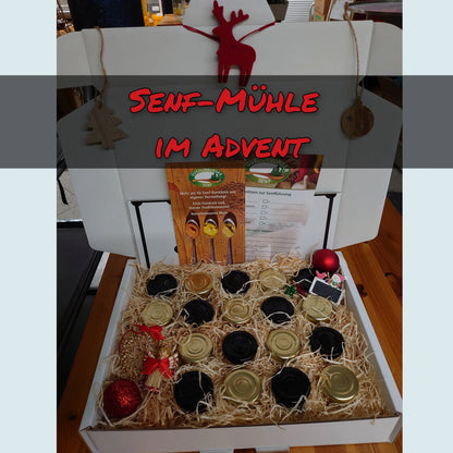 Gesunder Adventskalender - Spiel mit Senf sanfshop.com